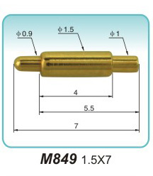 弹簧顶针M849 1.5X7