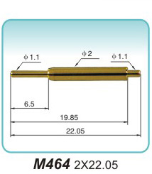 弹簧探针  M464 2x22.05