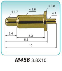 弹簧接触针  M456  3.8x10