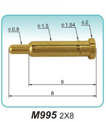 充电座探针M995 2X8