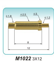 弹簧顶针M1022 3X12