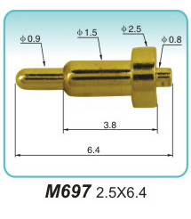 M697  2.5x6.4