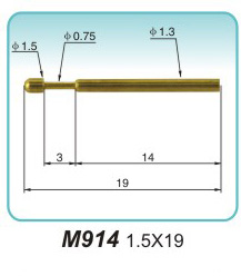 信号接触针M914 1.5X19