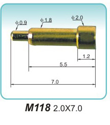 充电探针M118 2.0X7.0