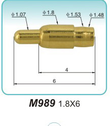 弹簧探针M989 1.8X6