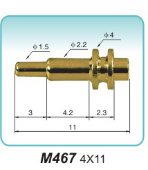 弹簧探针  M467  4x11