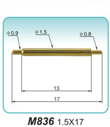 弹簧接触针M836 1.5X17
