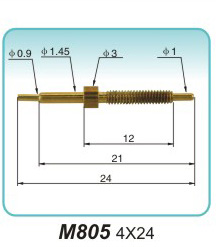 天线信号接触针M805 4X24 