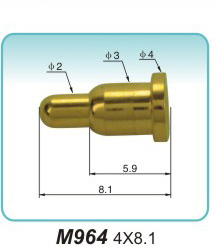 弹簧探针M964 4X8.1