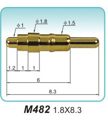 POGO PIN   M482  1.8x8.3