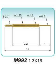 信号接触针M992 1.3X16