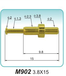 电源接触顶针M902 3.8X15