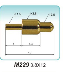 弹簧探针  M229 3.8x12