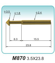 弹簧接触针M870 3.5X23.8