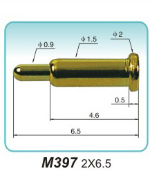 负极接触弹簧针M397 2X6.5