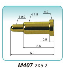 天线顶针M407 2X5.2