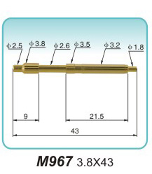 信号接触针M967 3.8X43