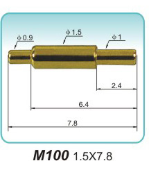 弹簧接触针M100 1.5X7.8