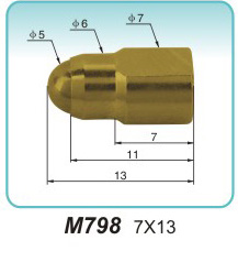异形弹簧针M798 7X13