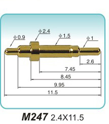 弹簧探针  M247 2.4x11.5