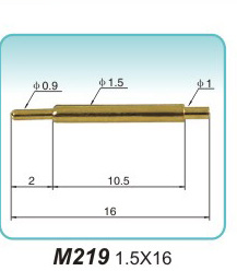 弹簧探针  M219  1.5x16