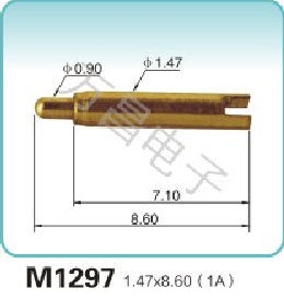 M1297 1.47x8.60(1A)弹簧顶针 pogopin   探针  磁吸式弹簧针