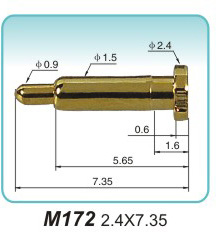 弹簧探针  M172  2.4x7.35