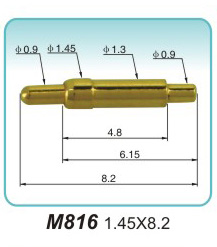 弹簧探针M816 1.45X8.2