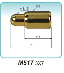 弹簧接触针  M517  3x7