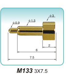 弹簧探针M133 3X7.5 