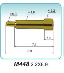 弹簧接触针  M448  2.2x8.9